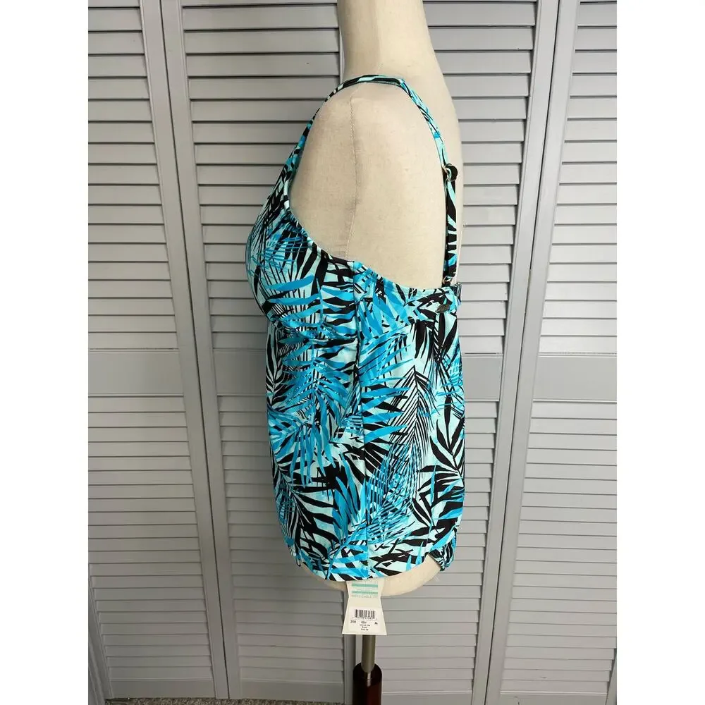 Sunsets California Island Life blue tropical two piece swimsuit tankini bikini